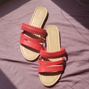 🌞Forever 21 Dark Coral Sandals